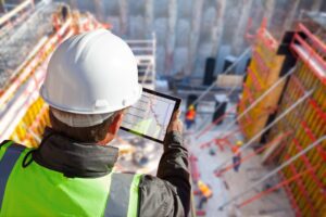 General contractor working on general contracting services